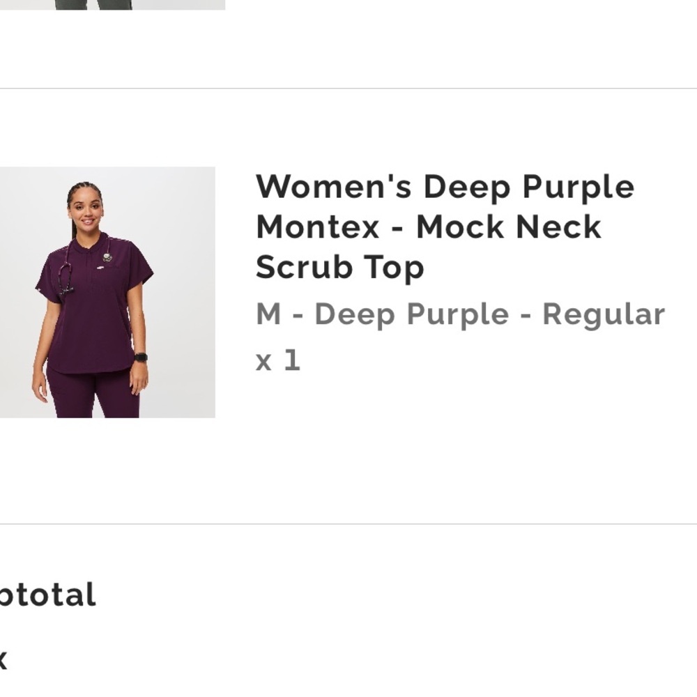 FIGS Deep Purple Medium TOP